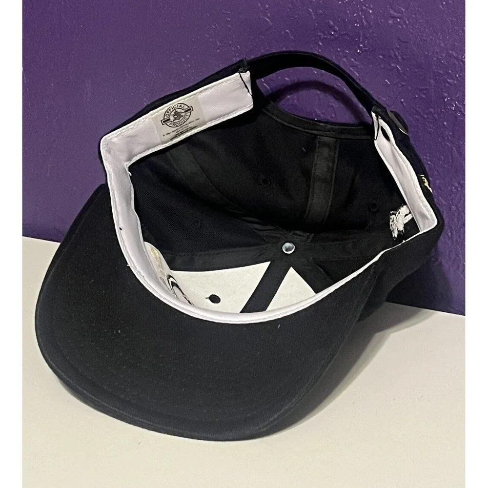 Vintage 90 Pittsburgh Penguins Strapback Hat NHL Sports Specialties Blockhead